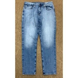 American Eagle Jeans Mens 32x32 Athletic Tapered Airflex+ Stretch Whisker Denim